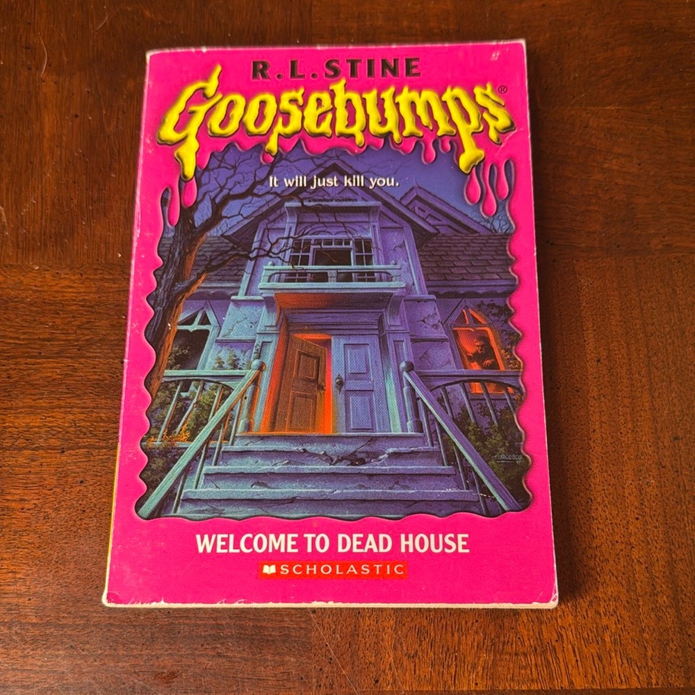 1st Goosebumps 1992 Vintage Welcome To Dead House #1 Unnumbered R. L. Stine Book